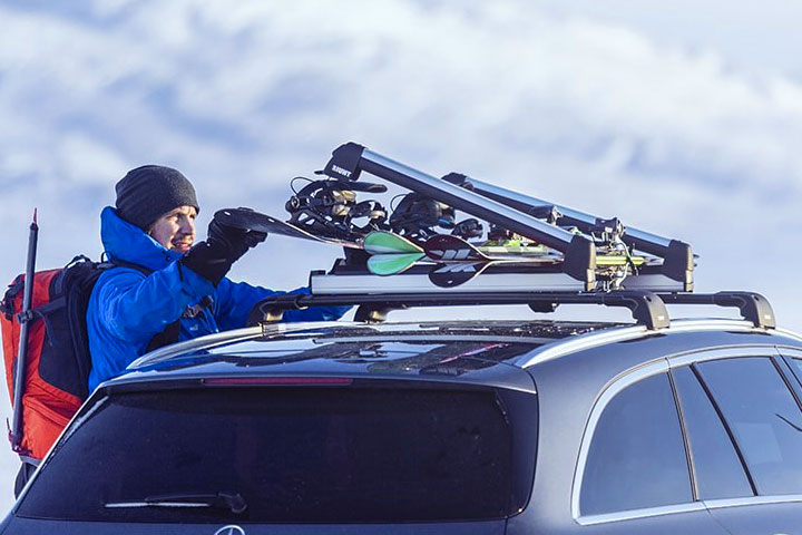 Bagażniki na sprzęt zimowy - narty i deski snowboardowe